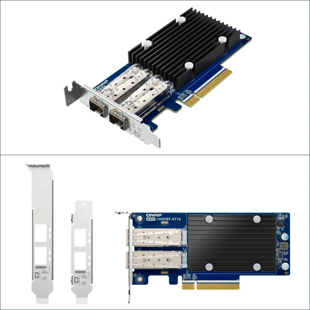 qnap-network-card-qxg-10g2sf-x710 QXG-10G2SF-X710 - Image 1