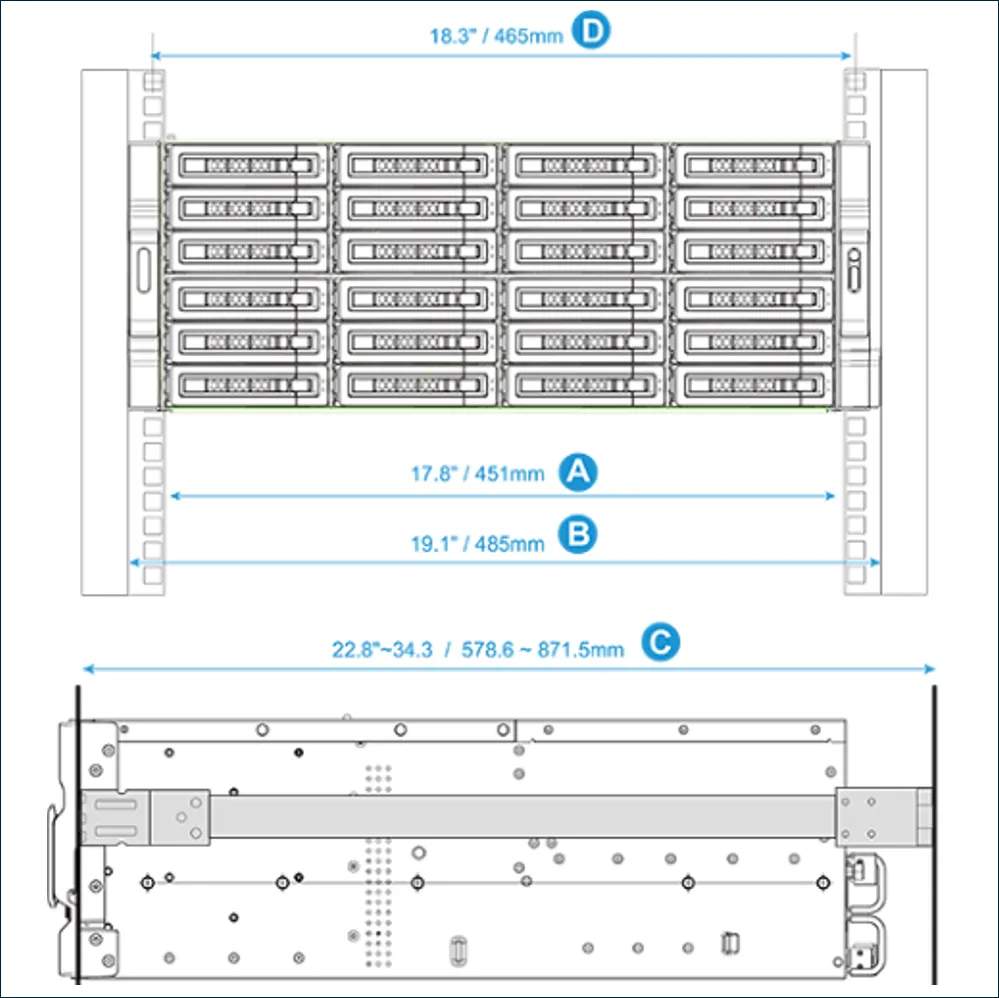 qnap-railkit-rail-a02-90 Rail-A02-90 - Image 1