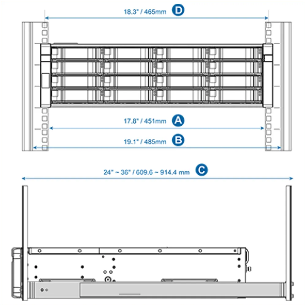 qnap-railkit-rail-e02 Rail-E02 - Imagen 1